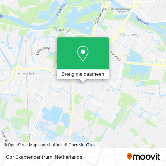 Cbr Examencentrum kaart