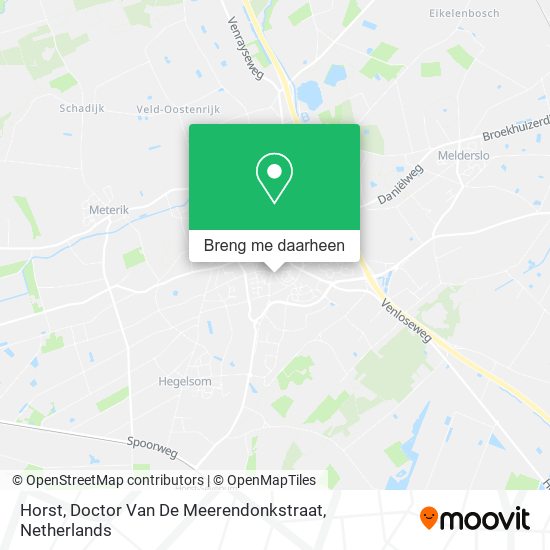 Horst, Doctor Van De Meerendonkstraat kaart