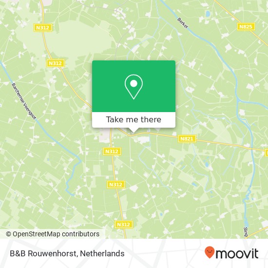 B&B Rouwenhorst kaart