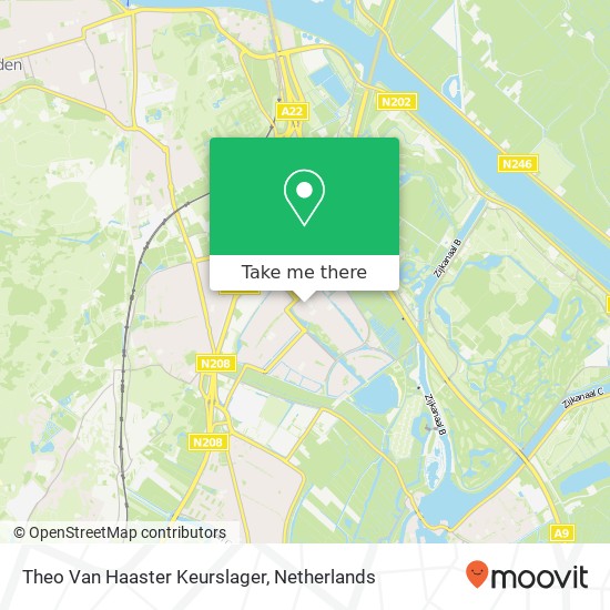 Theo Van Haaster Keurslager kaart