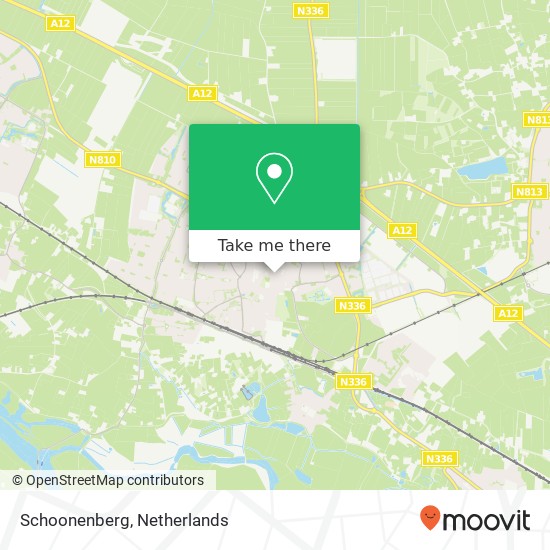 Schoonenberg kaart