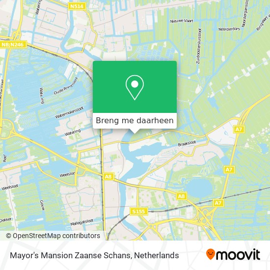 Mayor's Mansion Zaanse Schans kaart