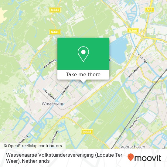 Wassenaarse Volkstuindersvereniging (Locatie Ter Weer) kaart