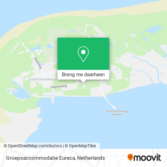 Groepsaccommodatie Eureca kaart