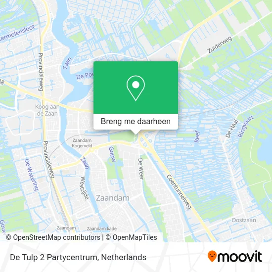 De Tulp 2 Partycentrum kaart
