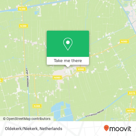 Oldekerk/Niekerk kaart