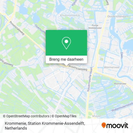 Krommenie, Station Krommenie-Assendelft kaart