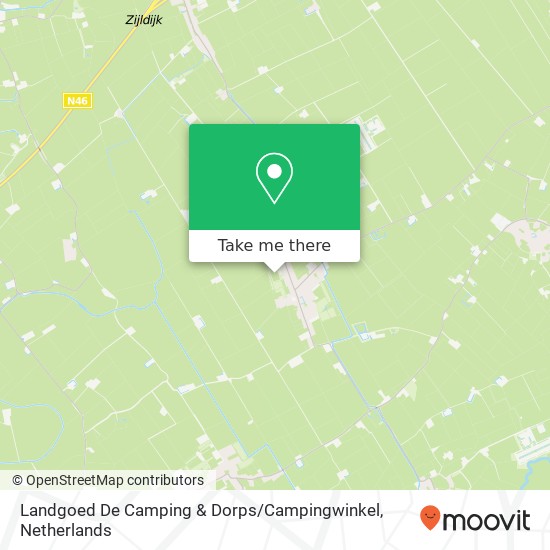 Landgoed De Camping & Dorps / Campingwinkel kaart