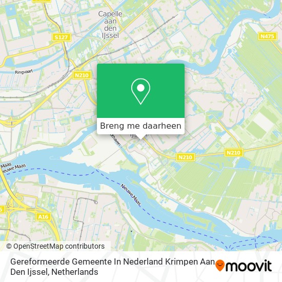 Gereformeerde Gemeente In Nederland Krimpen Aan Den Ijssel kaart