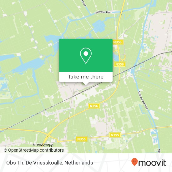 Obs Th. De Vriesskoalle kaart