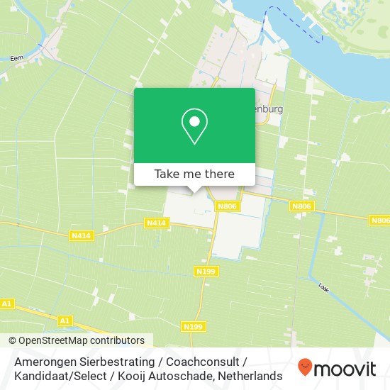 Amerongen Sierbestrating / Coachconsult / Kandidaat / Select / Kooij Autoschade kaart