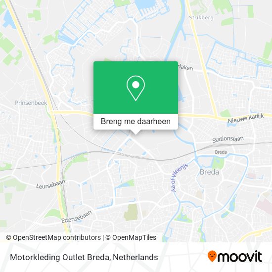 Motorkleding Outlet Breda kaart