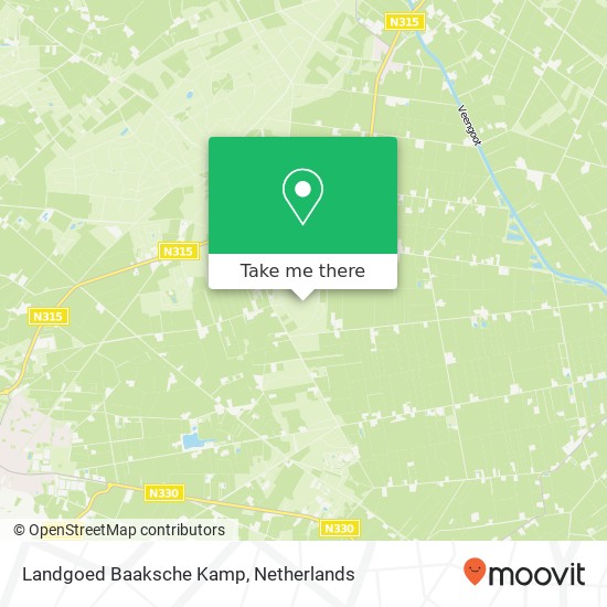 Landgoed Baaksche Kamp kaart