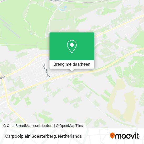 Carpoolplein Soesterberg kaart