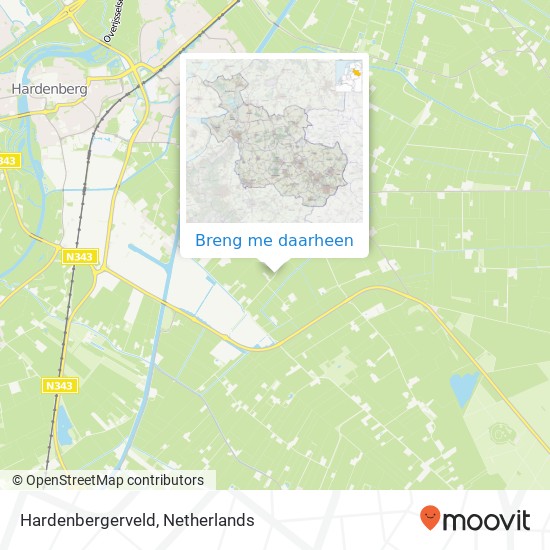 Hardenbergerveld kaart