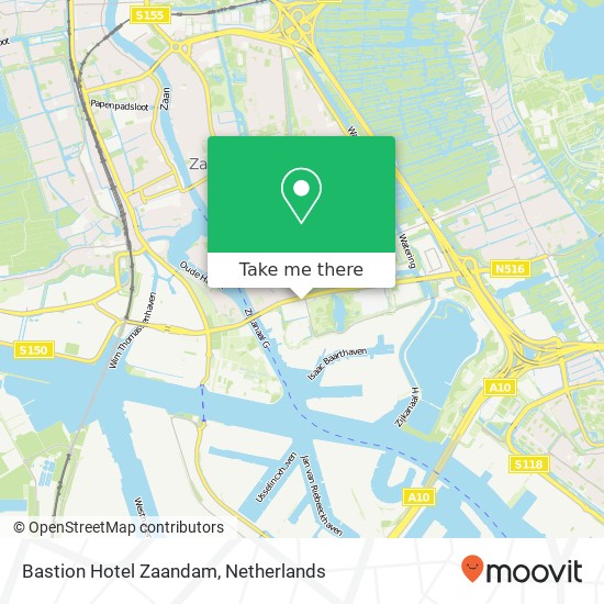 Bastion Hotel Zaandam kaart