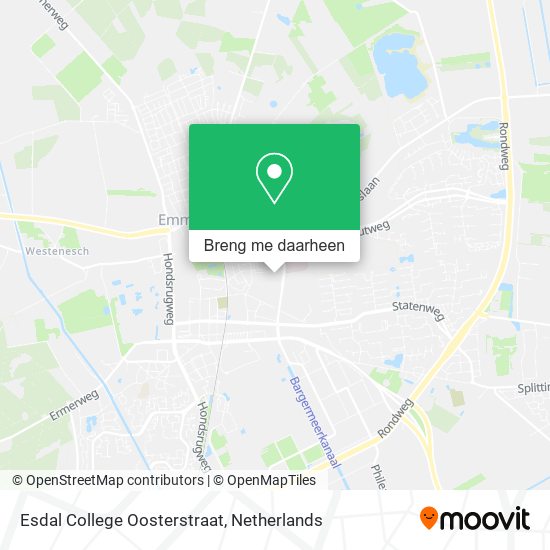 Esdal College Oosterstraat kaart