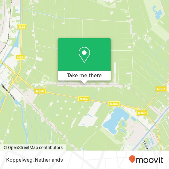 Koppelweg kaart