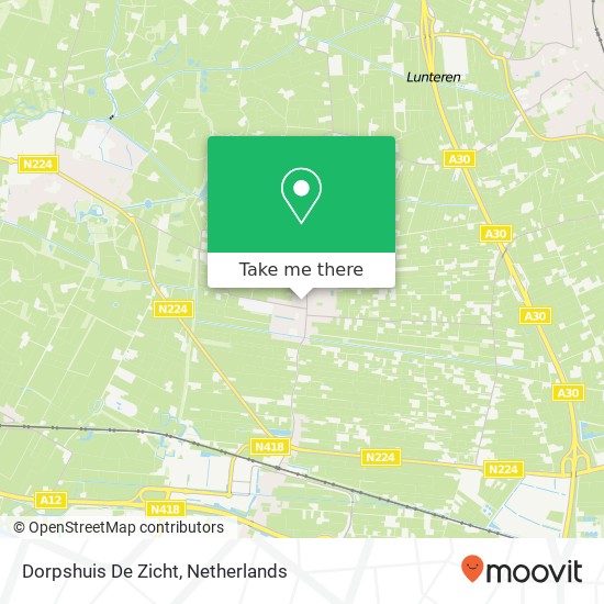 Dorpshuis De Zicht kaart