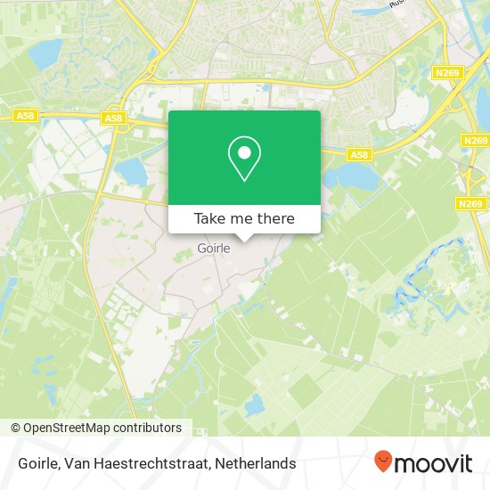 Goirle, Van Haestrechtstraat kaart