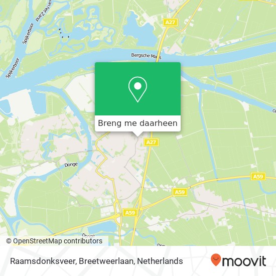 Raamsdonksveer, Breetweerlaan kaart