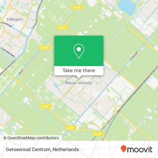 Getsewoud Centrum kaart