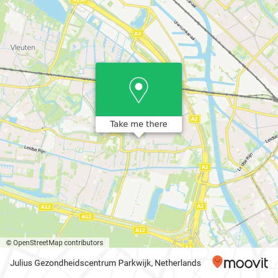 Julius Gezondheidscentrum Parkwijk kaart