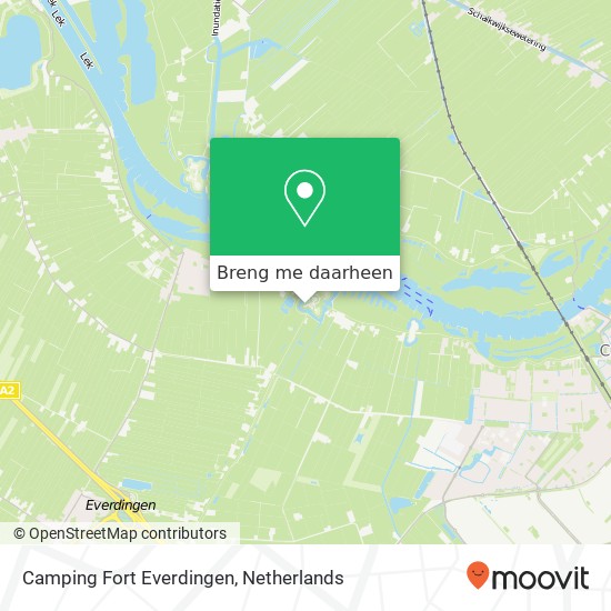 Camping Fort Everdingen kaart