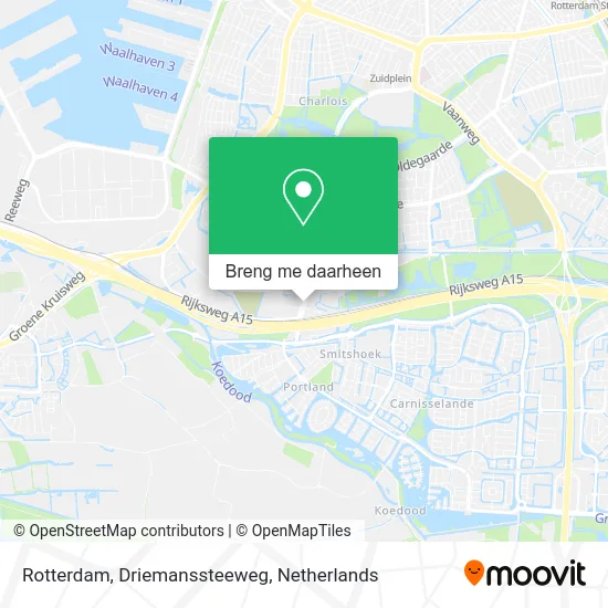 Rotterdam, Driemanssteeweg kaart