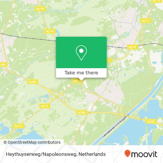 Heythuyserweg/Napoleonsweg kaart