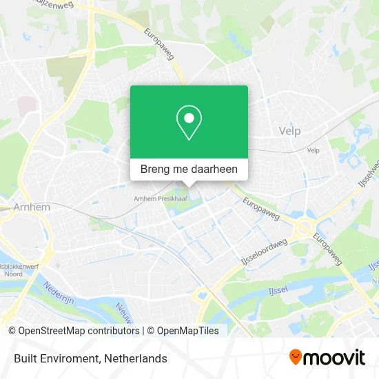 Built Enviroment kaart