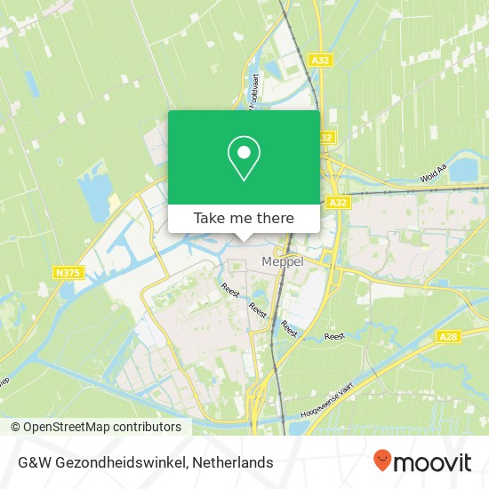 G&W Gezondheidswinkel kaart