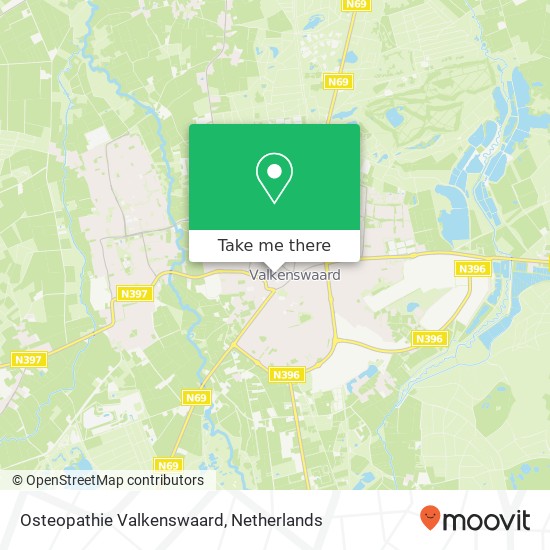 Osteopathie Valkenswaard kaart