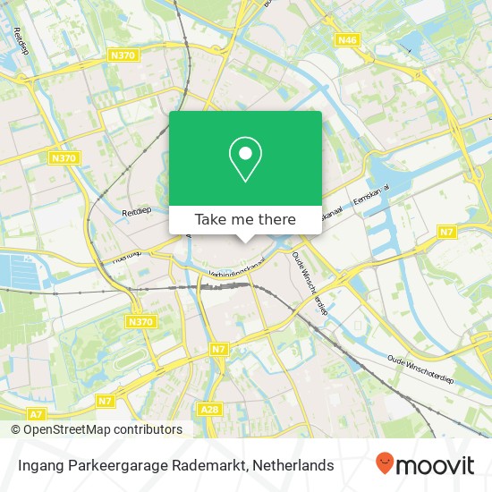 Ingang Parkeergarage Rademarkt kaart