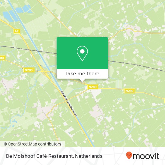 De Molshoof Café-Restaurant kaart