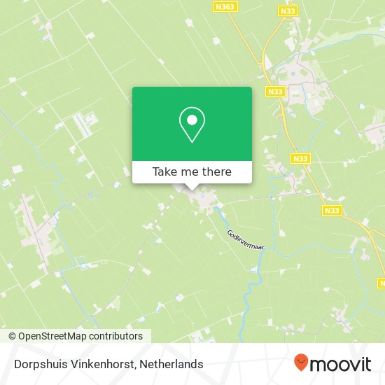 Dorpshuis Vinkenhorst kaart