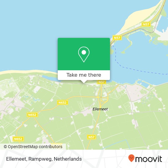 Ellemeet, Rampweg kaart