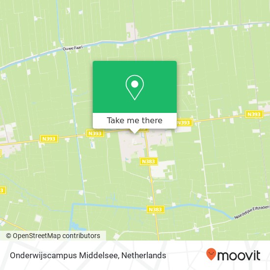 Onderwijscampus Middelsee kaart