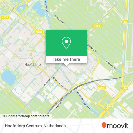 Hoofddorp Centrum kaart