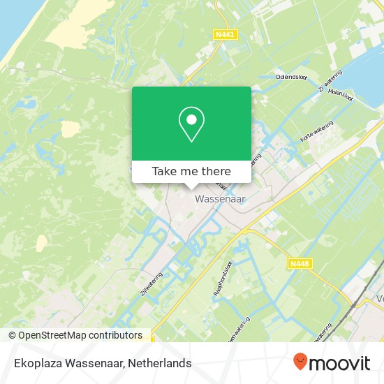 Ekoplaza Wassenaar kaart