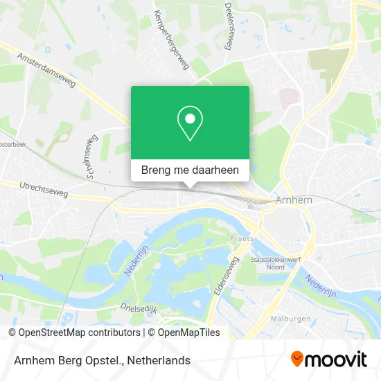 Arnhem Berg Opstel. kaart