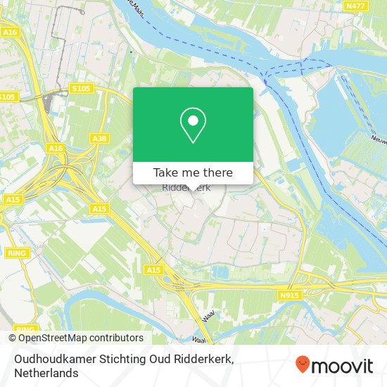 Oudhoudkamer Stichting Oud Ridderkerk kaart