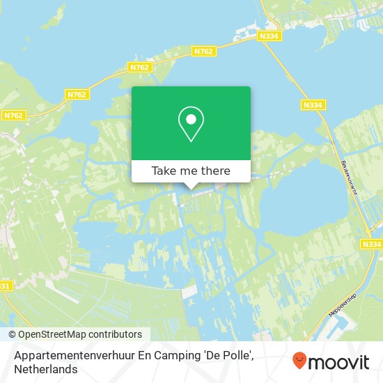 Appartementenverhuur En Camping 'De Polle' kaart