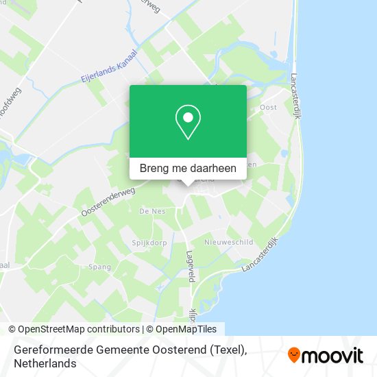 Gereformeerde Gemeente Oosterend (Texel) kaart