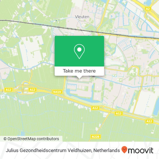 Julius Gezondheidscentrum Veldhuizen kaart