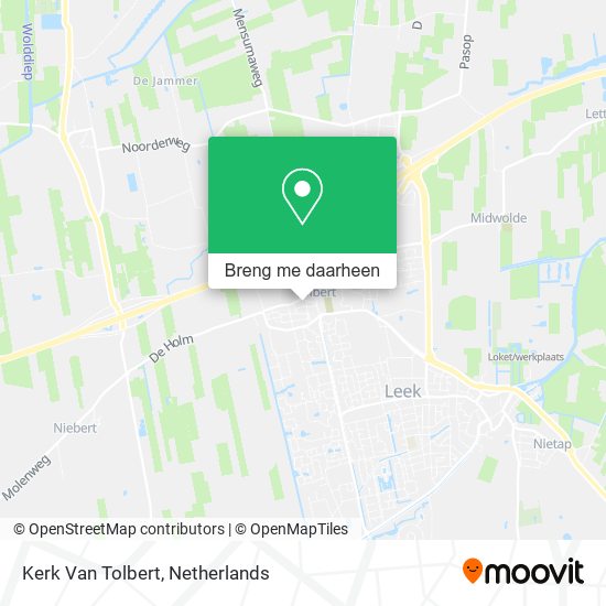Kerk Van Tolbert kaart