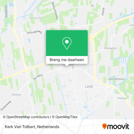 Kerk Van Tolbert kaart
