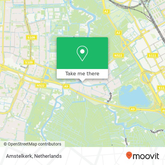 Amstelkerk kaart