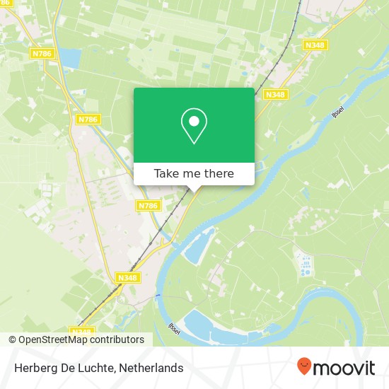 Herberg De Luchte kaart