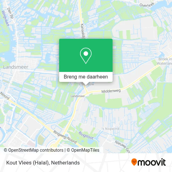 Kout Vlees (Halal) kaart